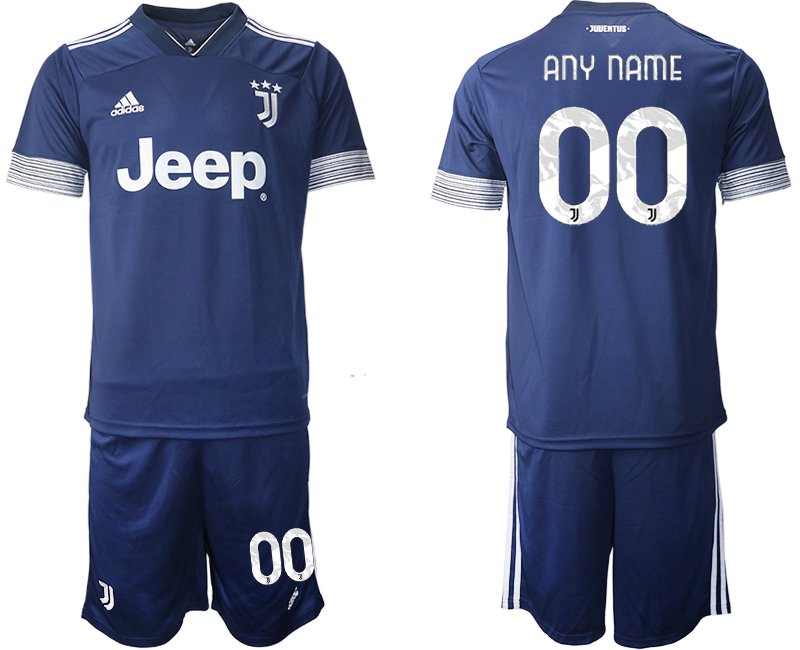 Men 2020-2021 club Juventus away customized blue Soccer Jerseys